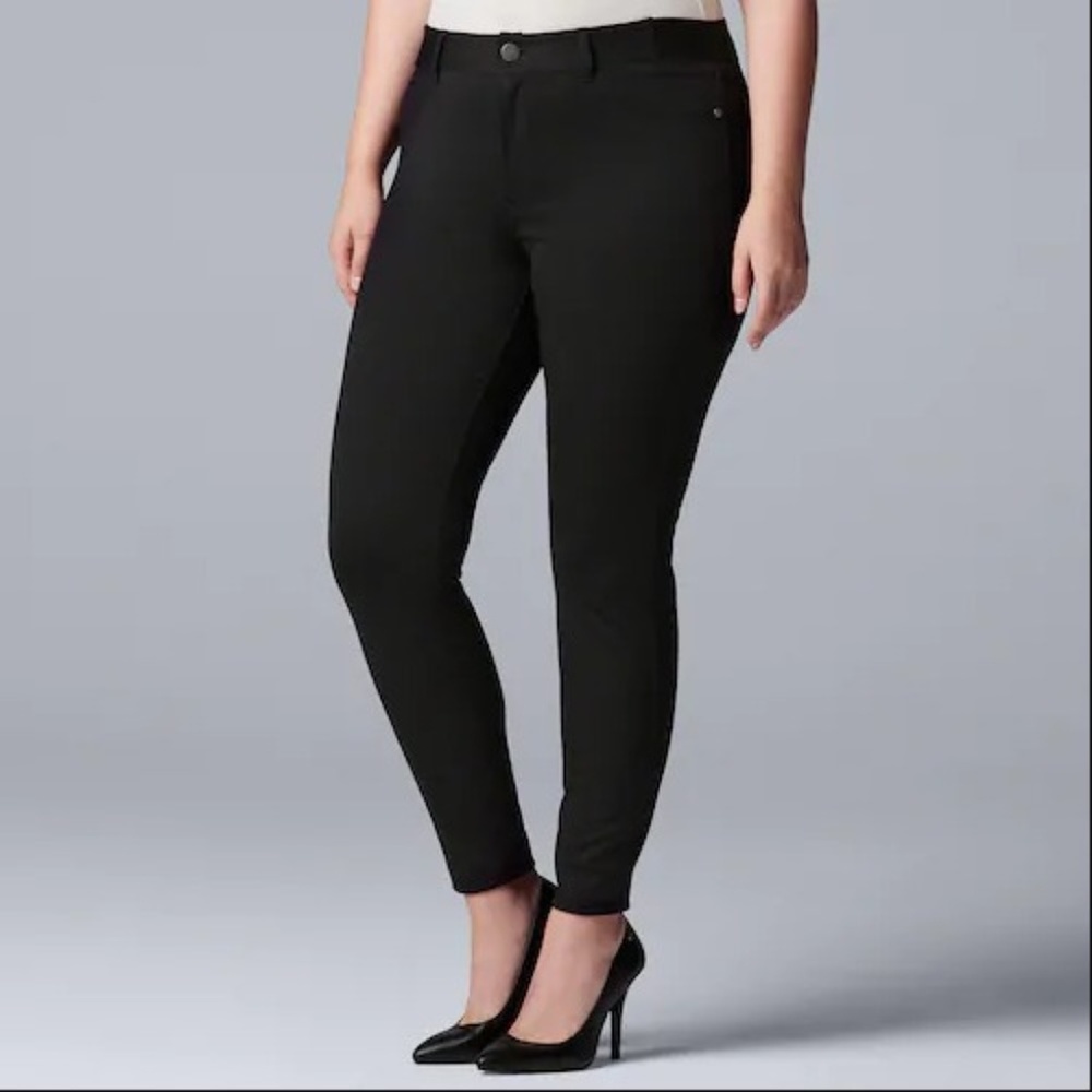 3XS - Plus Size Simply Vera Vera Wang Skinny Pants